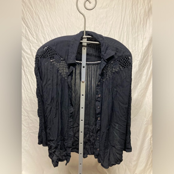 Free People Tops - Free people black shirt - tag removed - maybe M or L